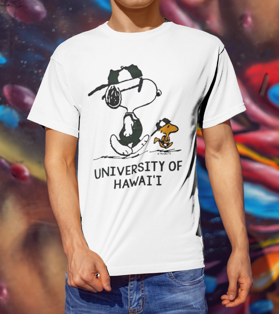 Snoopy And Woodstock University Of Hawai'i Adventure T-Shirt