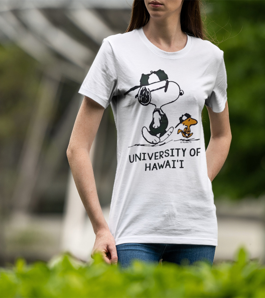 Snoopy And Woodstock University Of Hawai'i Adventure T-Shirt
