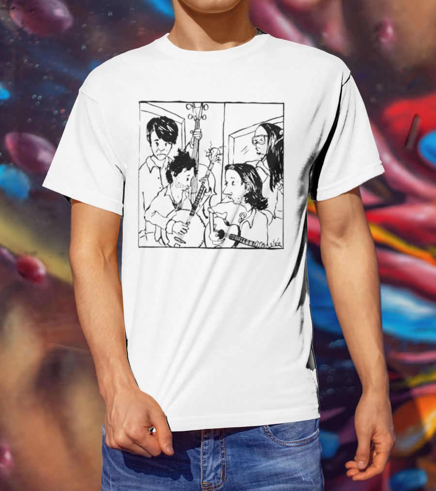 The Avett Brothers Seth Sketch Portrait T-Shirt