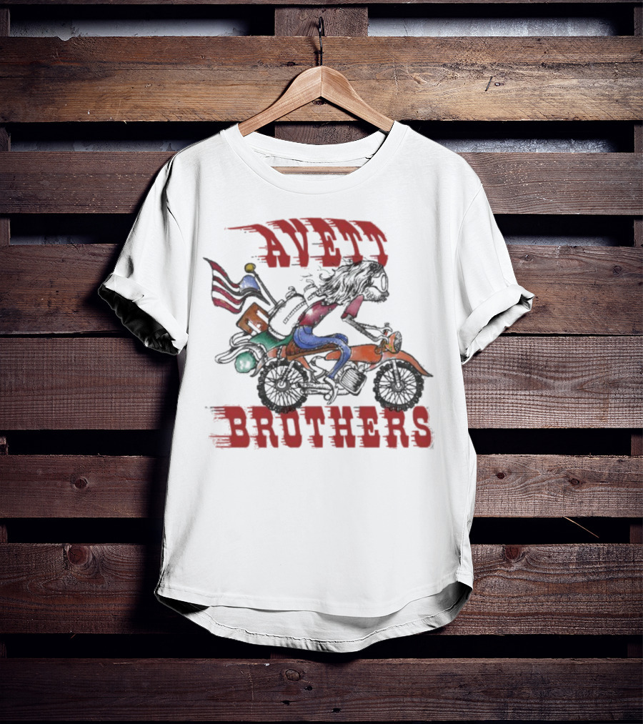 Avett Brothers Motorcycle American Flag Rider T-Shirt