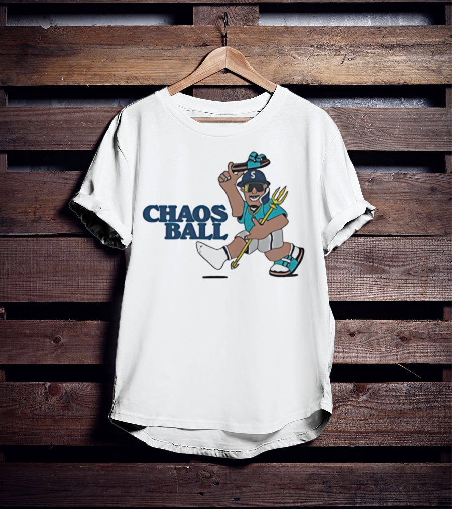 Trillblazin Chaos Ball Seattle Mariners Mascot Design T-Shirt