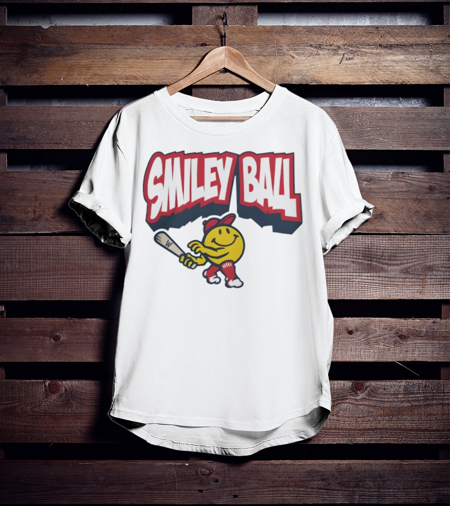 Worcester Red Sox Smiley Ball Baseball Character T-Shirt