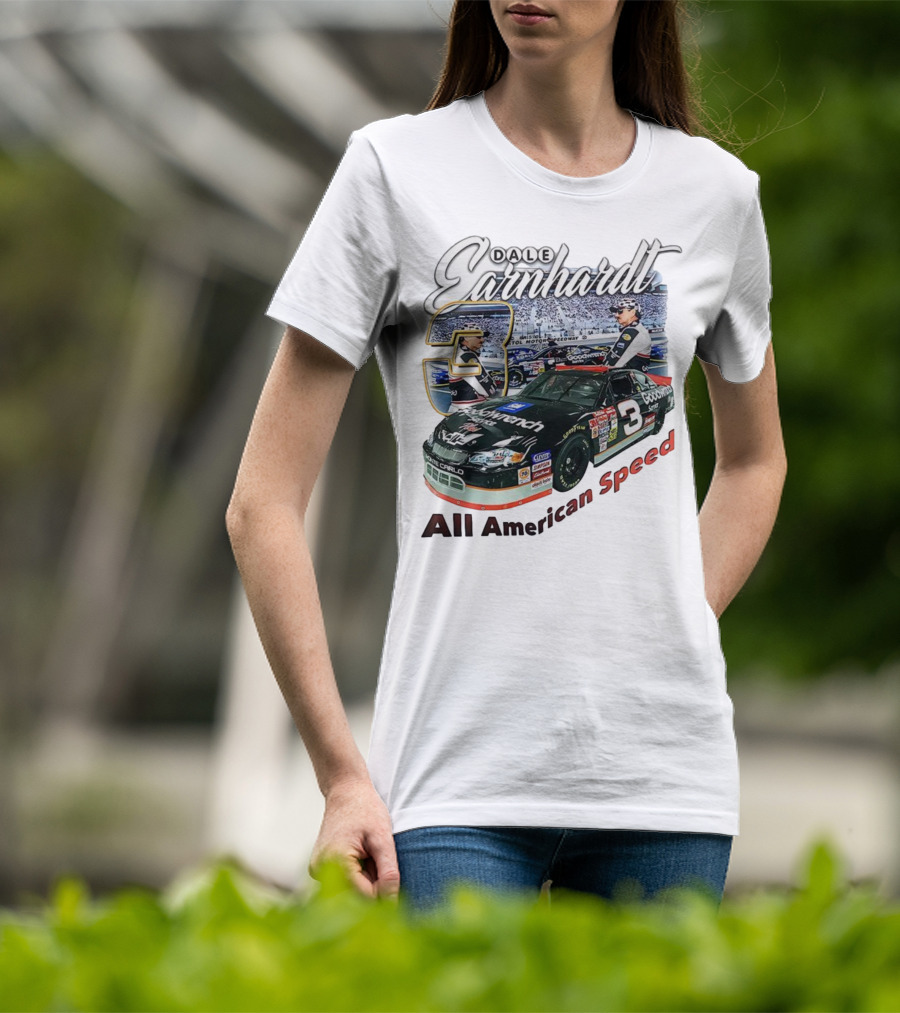 Dale Earnhardt Chevrolet Monte Carlo Number 3 Goodwrench NASCAR All American Speed T-Shirt