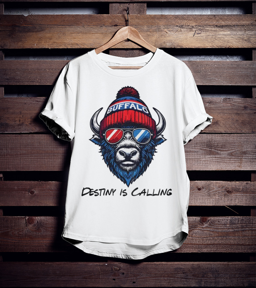 Buffalo Bills Destiny Is Calling 2025 NFL Football Mascot T-Shirt
