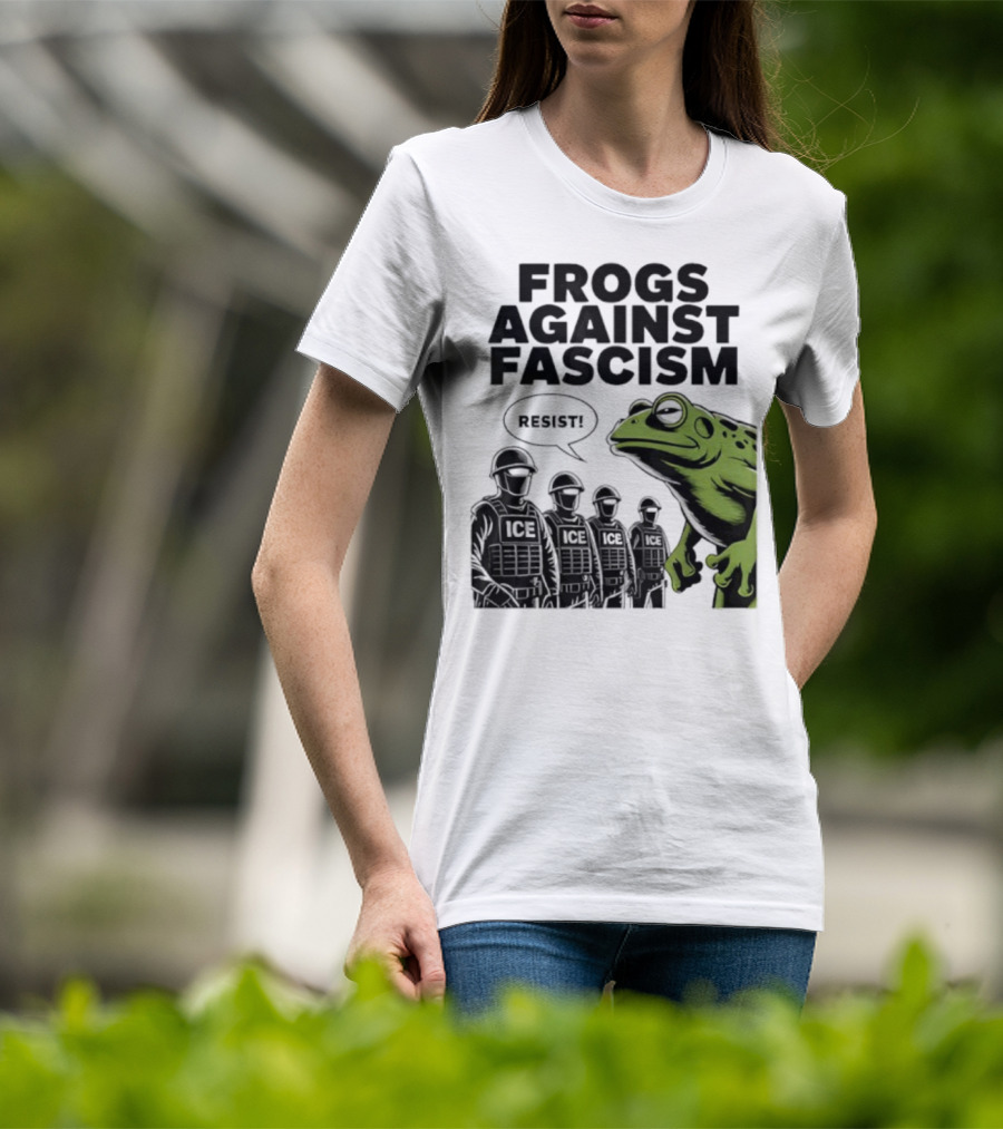 Frogs Against Fascism Resist No Kings USA 50501 T-Shirt