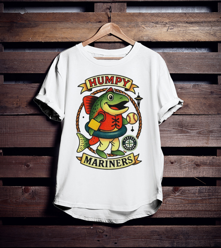 Humpy Salmon Seattle Mariners Mascot MLB Baseball 2025 T-Shirt
