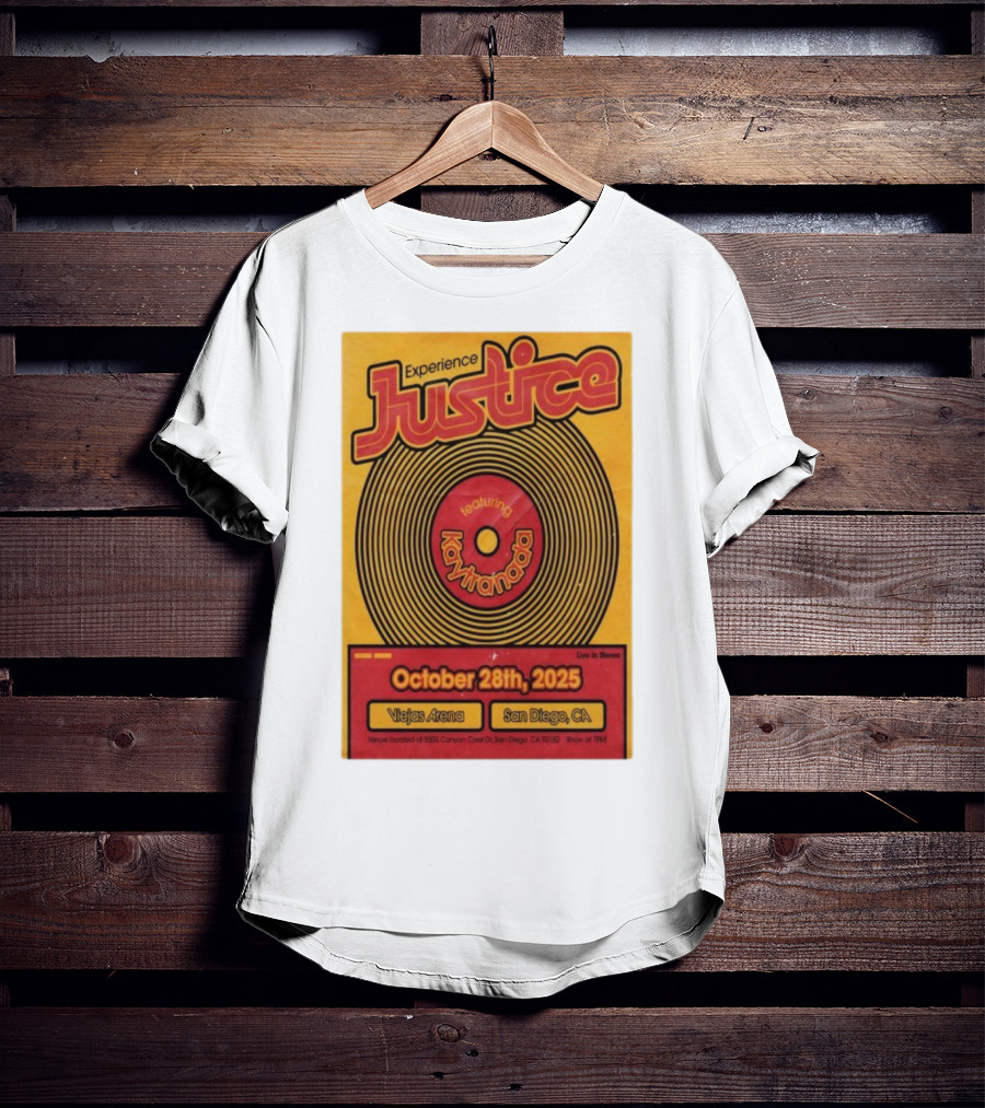 Experience Justice Featuring Kaytranada Live In Stereo October 28th 2025 Viejas Arena San Diego CA T-Shirt