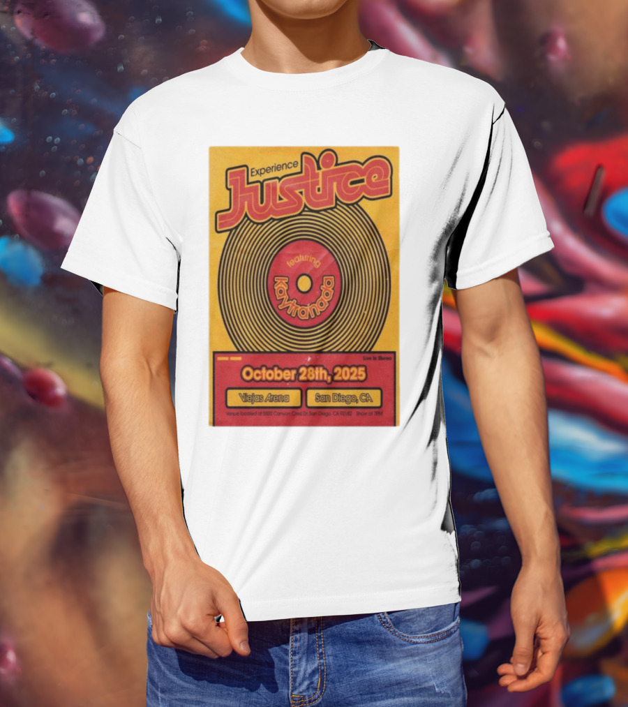 Experience Justice Featuring Kaytranada Live In Stereo October 28th 2025 Viejas Arena San Diego CA T-Shirt