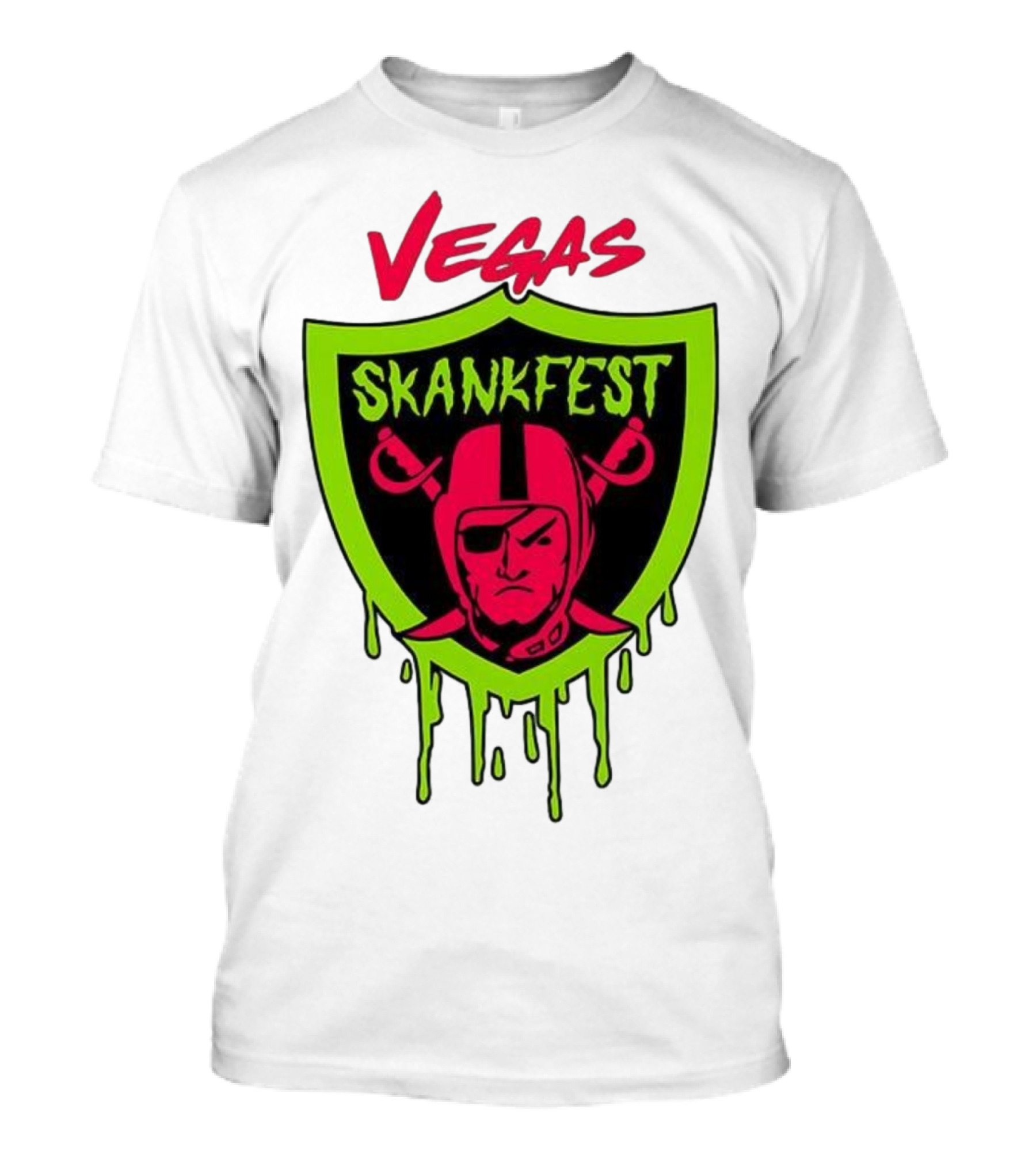 Vegas Skankfest Raiders Inspired Emblem T-Shirt