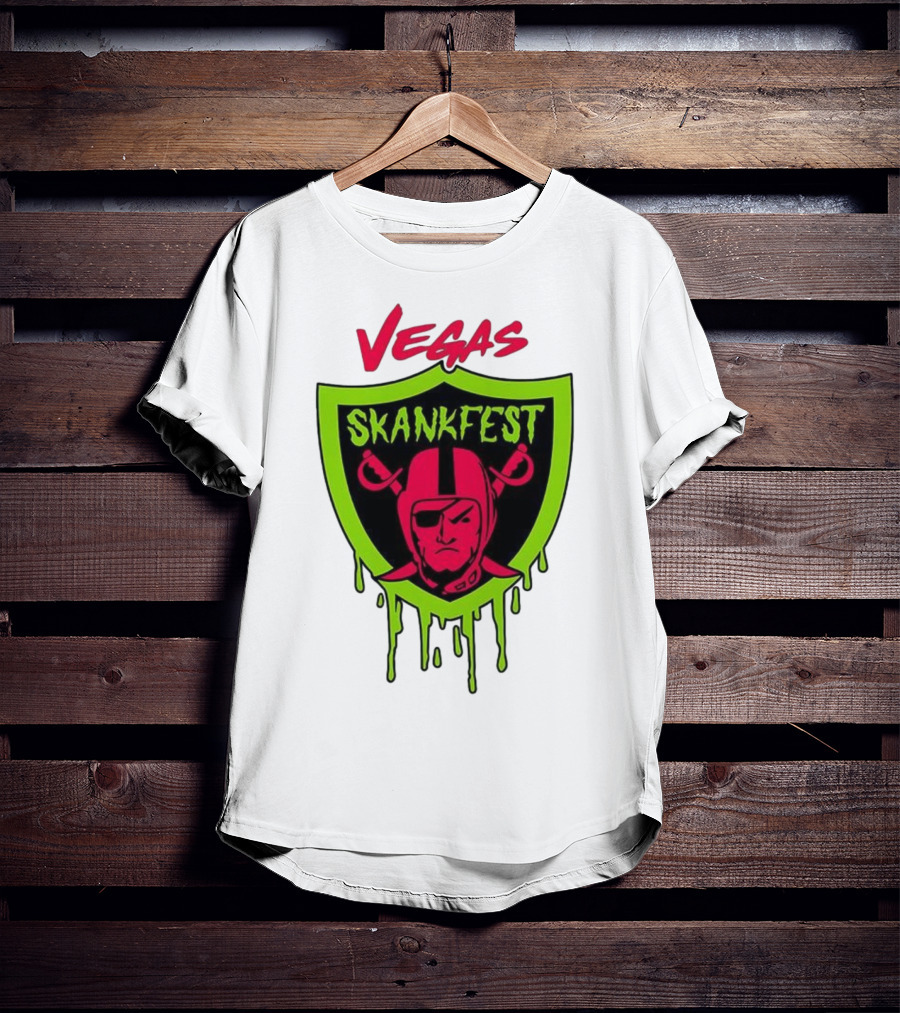 Vegas Skankfest Raiders Inspired Emblem T-Shirt