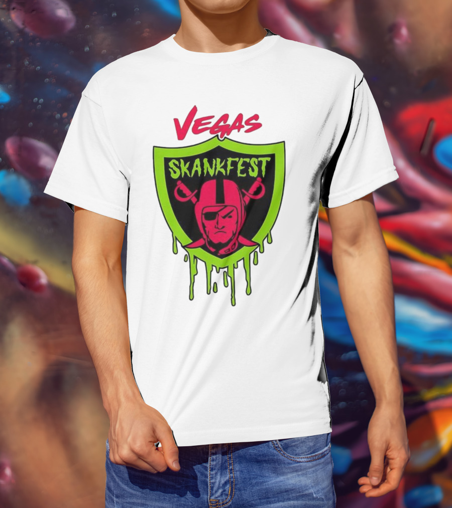 Vegas Skankfest Raiders Inspired Emblem T-Shirt
