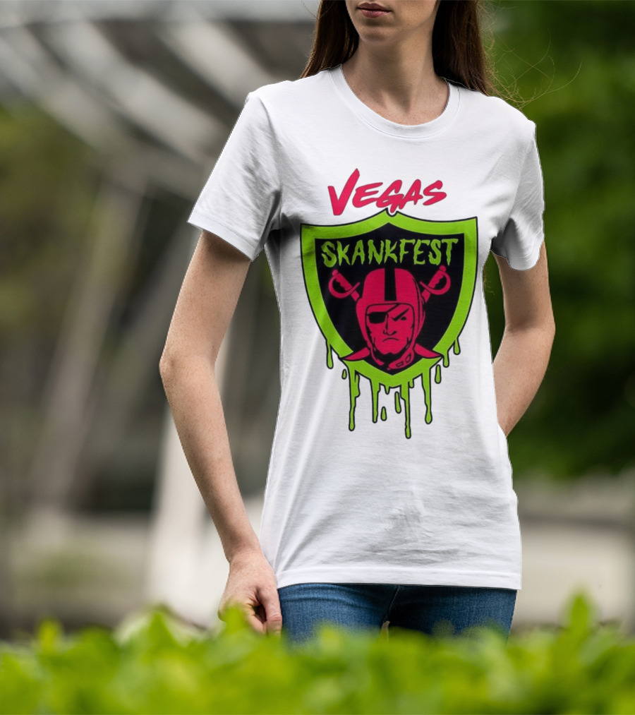 Vegas Skankfest Raiders Inspired Emblem T-Shirt