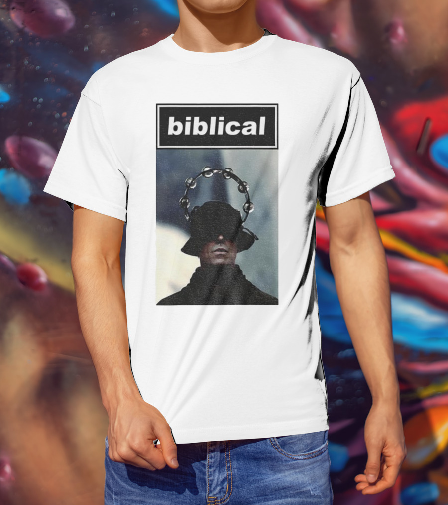 Biblical Liam Gallagher Tambourine Oasis Concert Music Lovers T-Shirt