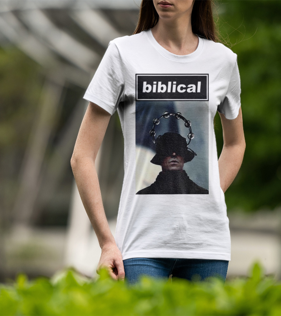 Biblical Liam Gallagher Tambourine Oasis Concert Music Lovers T-Shirt