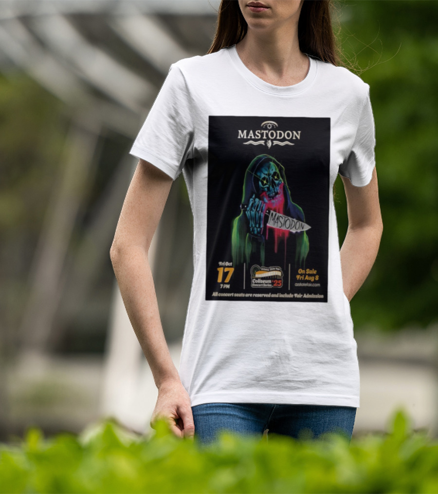 Mastodon Arizona State Fairgrounds 2025 Concert Series October 17 Coliseum T-Shirt