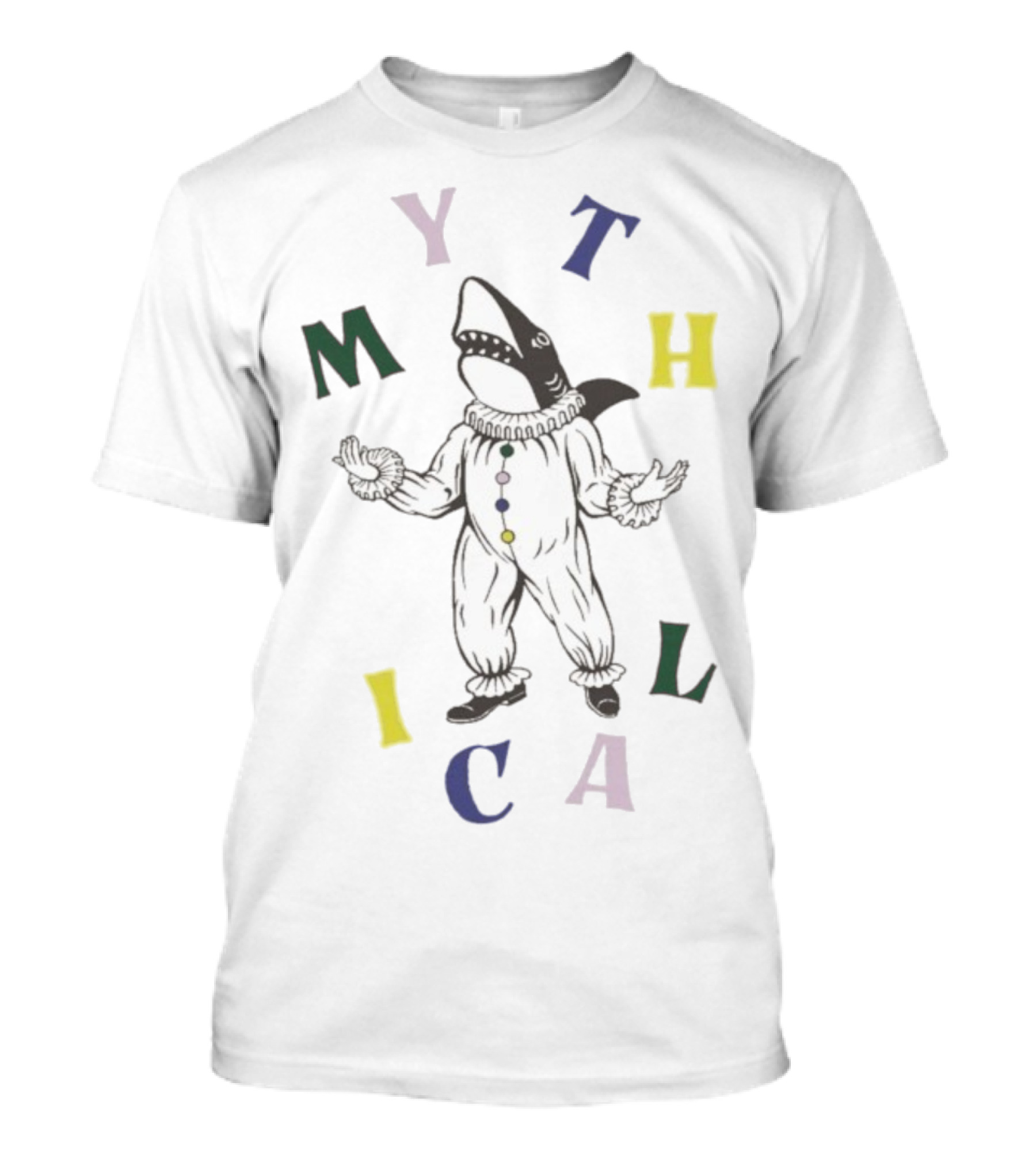 Mythical Clown Shark Funny Costume T-Shirt