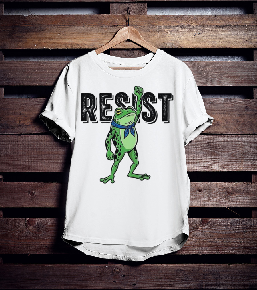 Portland Frog Resist Fist Bandana T-Shirt