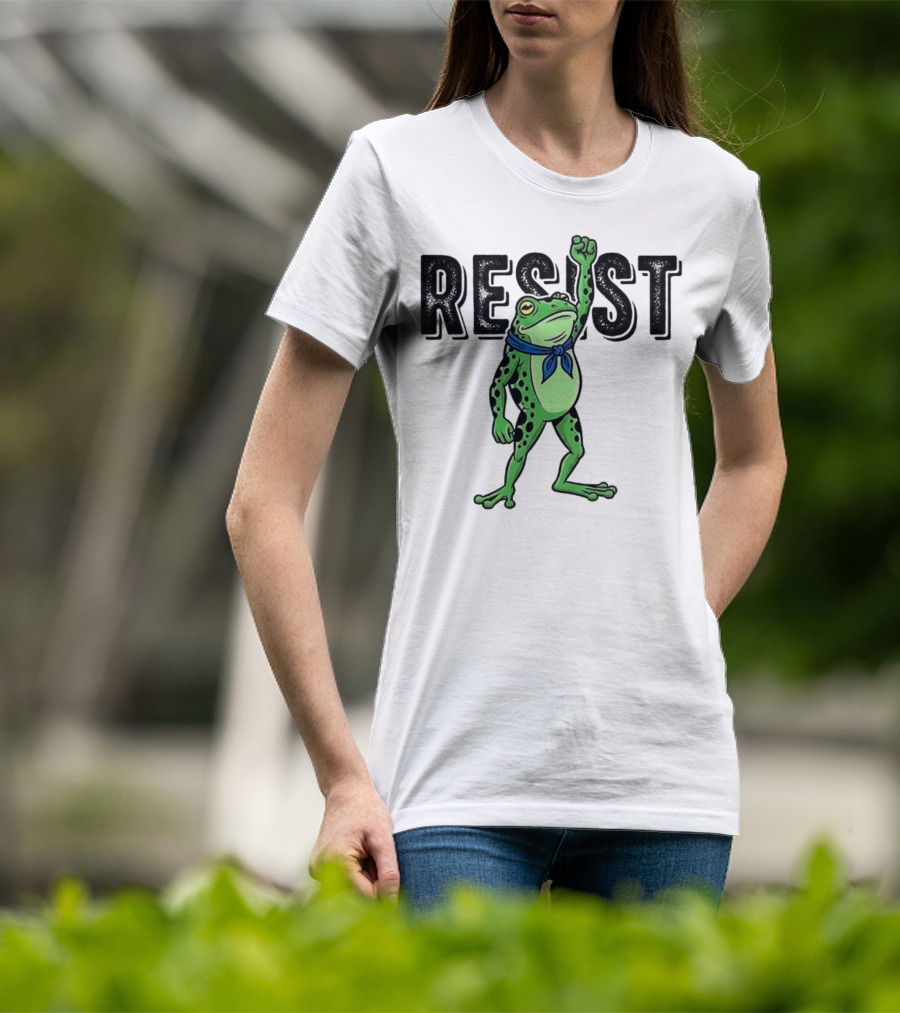 Portland Frog Resist Fist Bandana T-Shirt