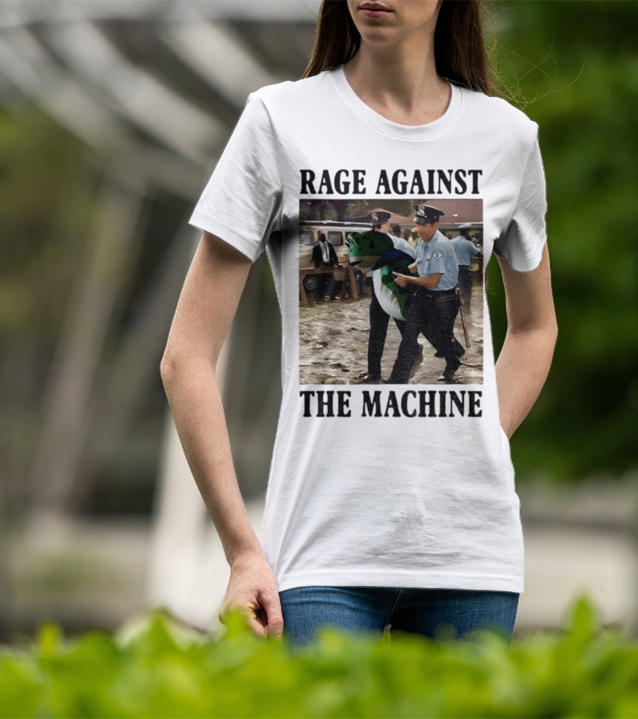Rage Against The Machine Frog Police Scene Portland T-Shirt