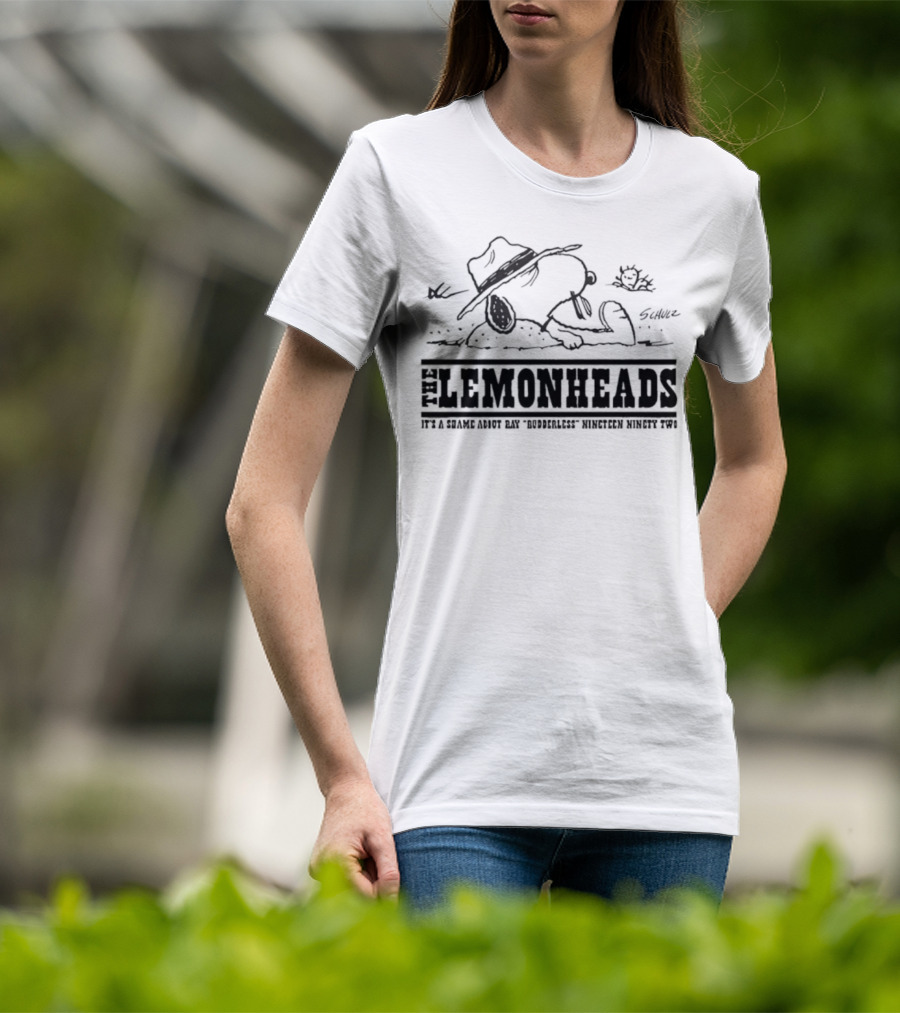Lemonheads Snoopy Rudderless Tour Design T-Shirt