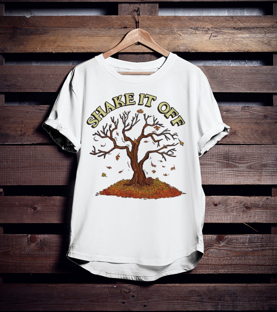 Shake It Off Autumn Leaves Falling Tree T-Shirt