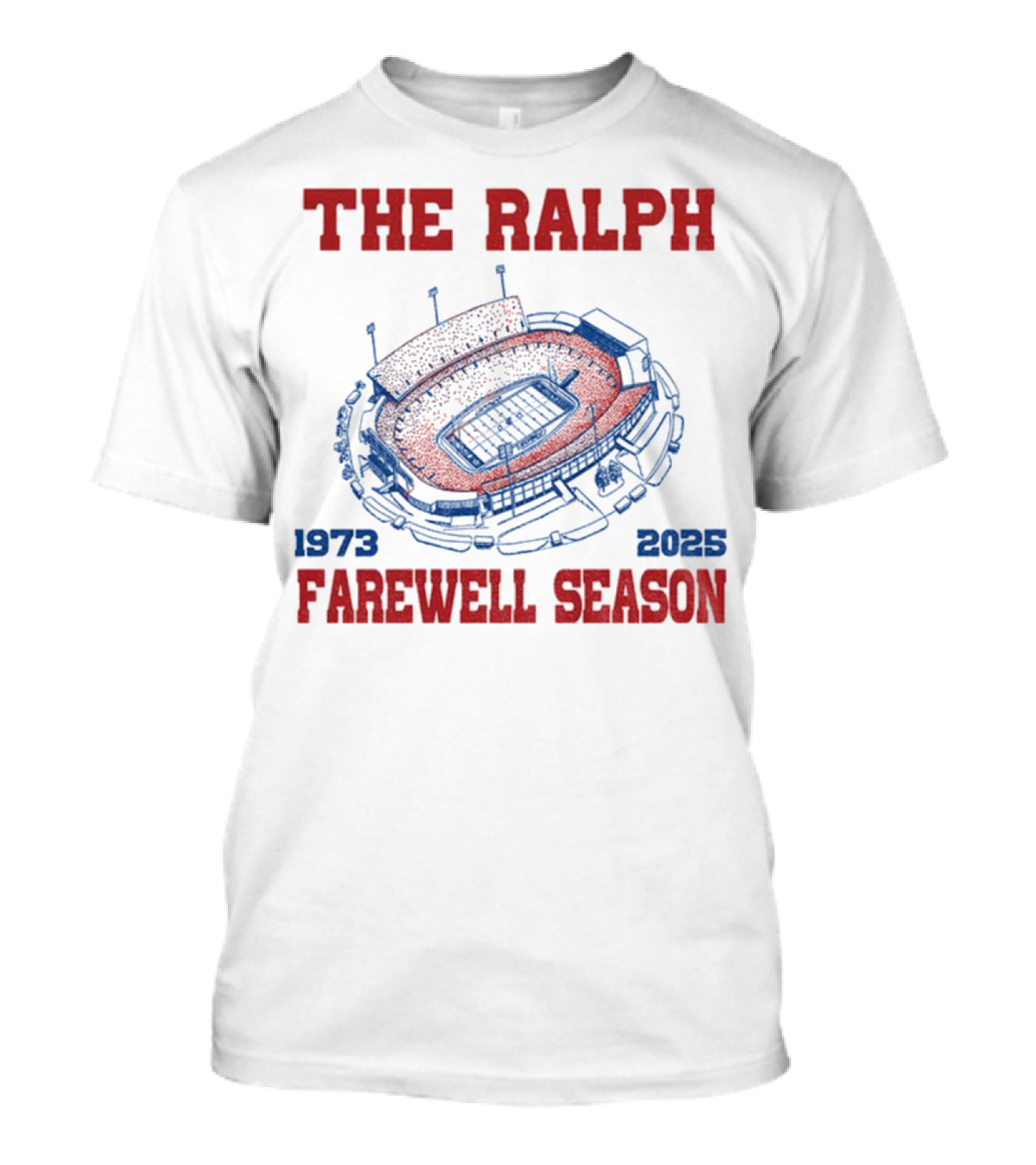 The Ralph Stadium Farewell Season 1973-2025 Buffalo Bills NFL T-Shirt