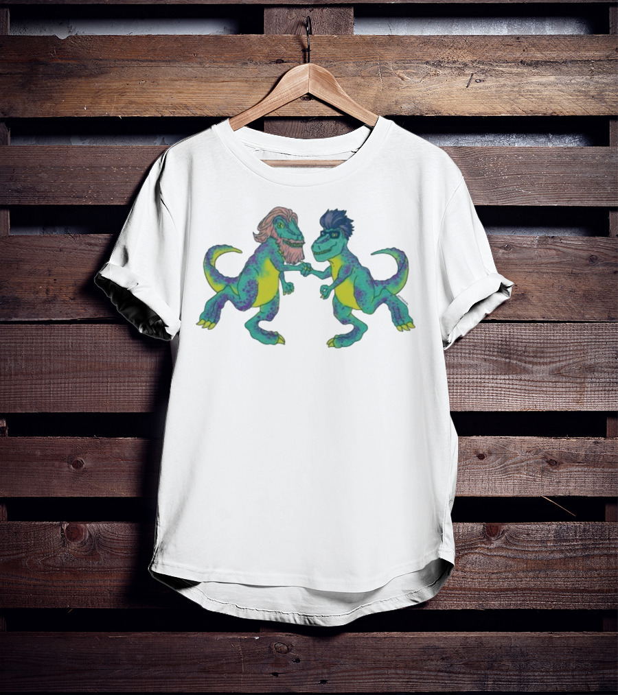 Tyrannosaurus Rhett & Link Dinosaur Handshake T-Shirt