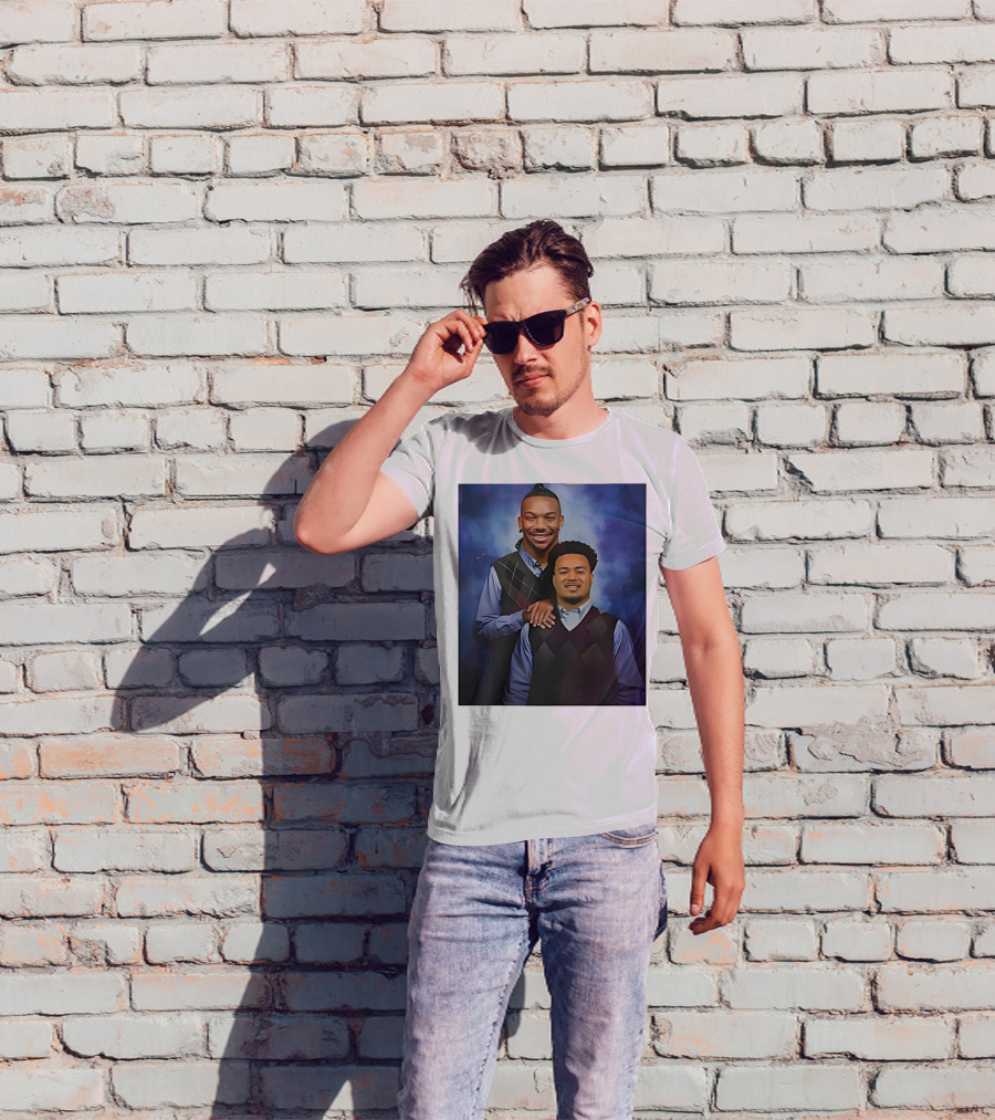 Bijan Robinson Tyler Allgeier Stepbrother Portrait Parody T-Shirt