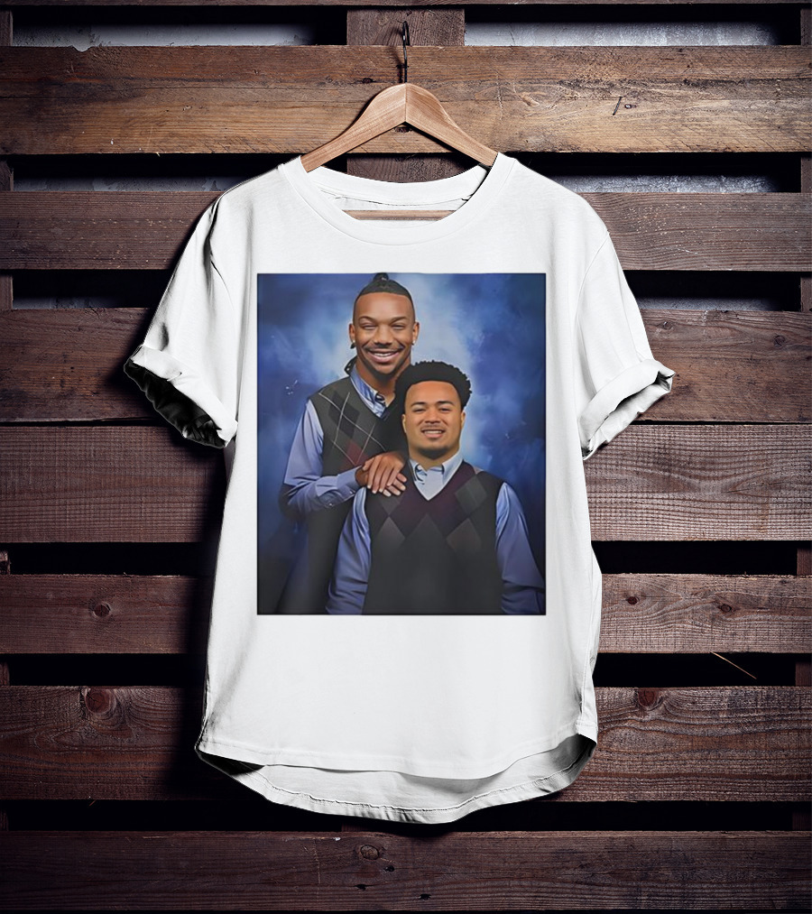 Bijan Robinson Tyler Allgeier Stepbrother Portrait Parody T-Shirt