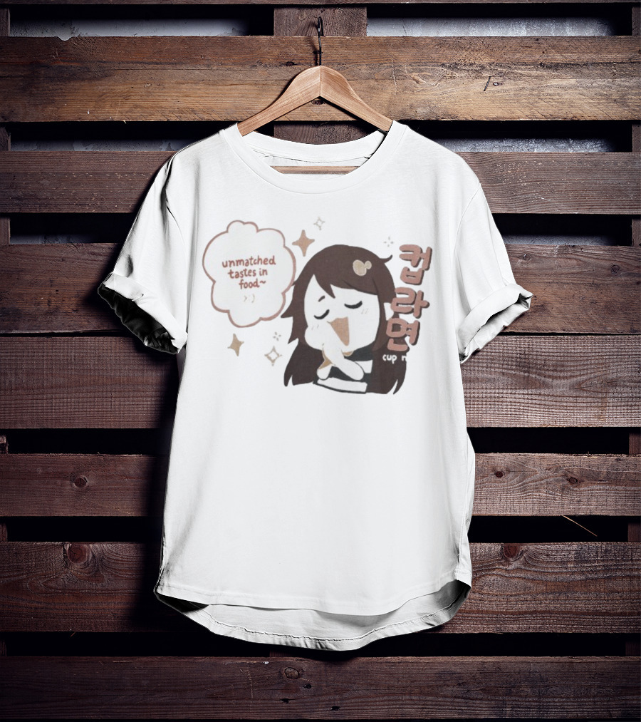 Emirichu Cup Noodles Unmatched Tastes In Food Cute Character Style T-Shirt