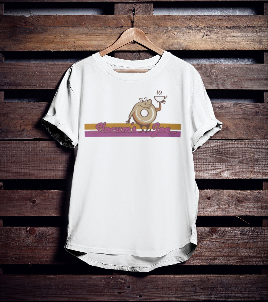 Fallout Slocum’s Joe Coffee Donut Character Graphic T-Shirt