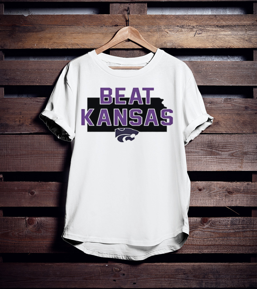 Beat Kansas K-State Wildcats Fans Spirit T-Shirt