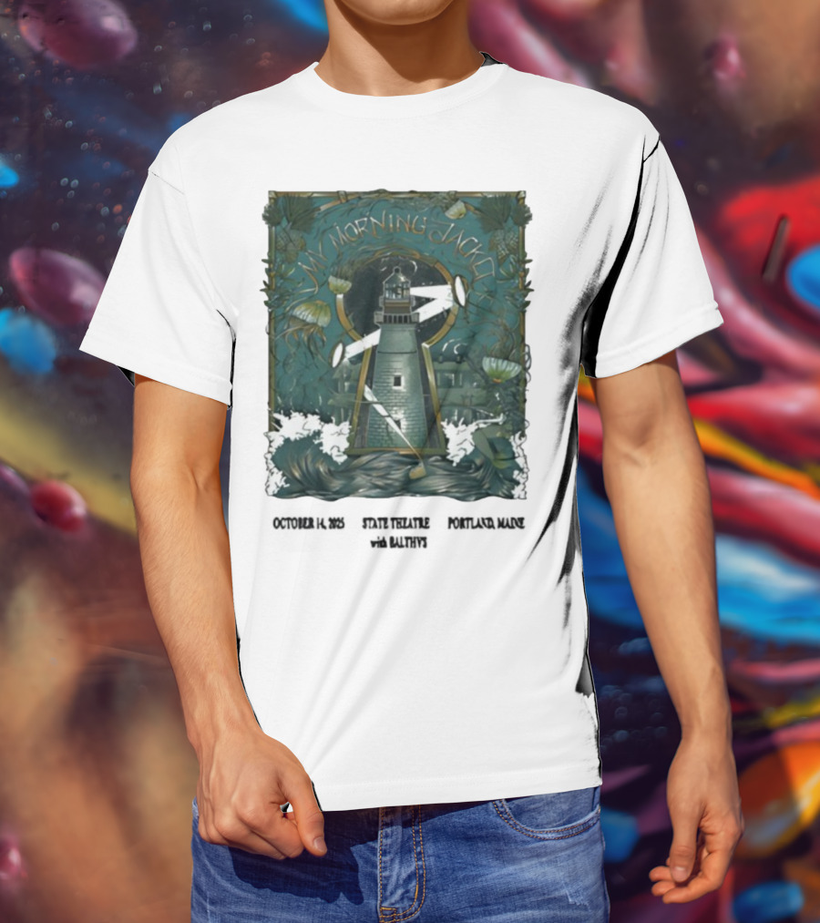 My Morning Jacket Lighthouse Portland ME October 2025 T-Shirt