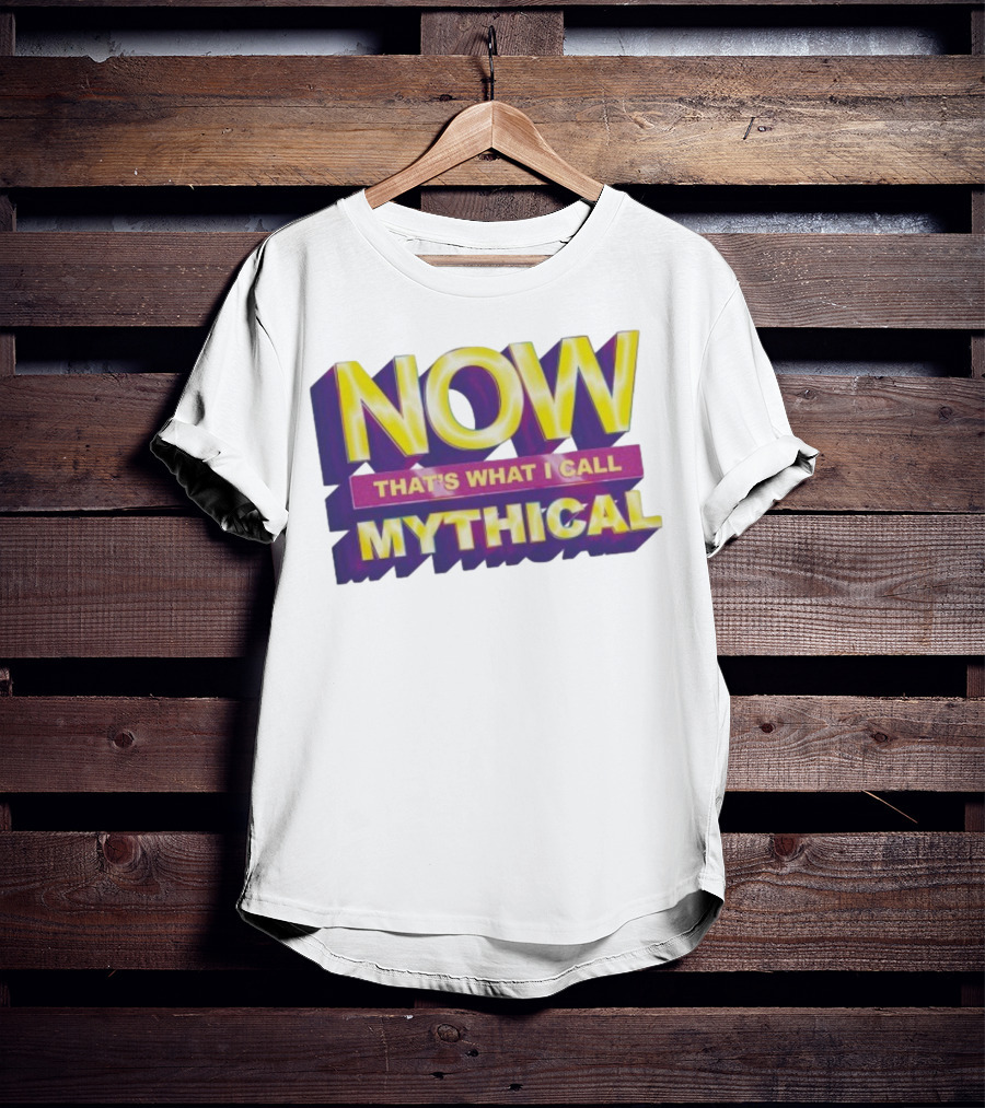 NOW That’s What I Call Mythical Retro 3D Text Style T-Shirt