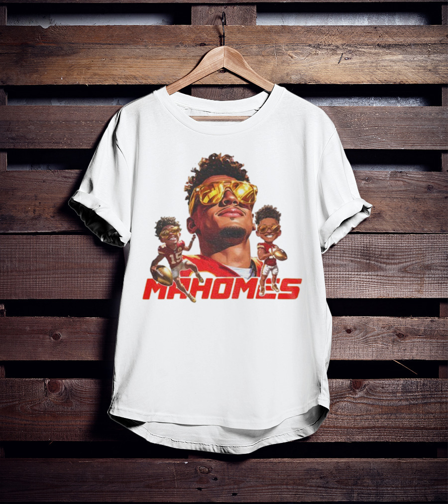 Patrick Mahomes Kansas City Chiefs Football Player Caricature Mahomes 2025 T-Shirt