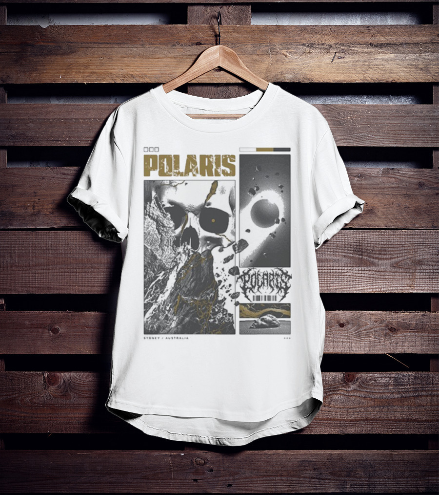 Polaris Kintsugi Skull Eclipse Aesthetic T-Shirt