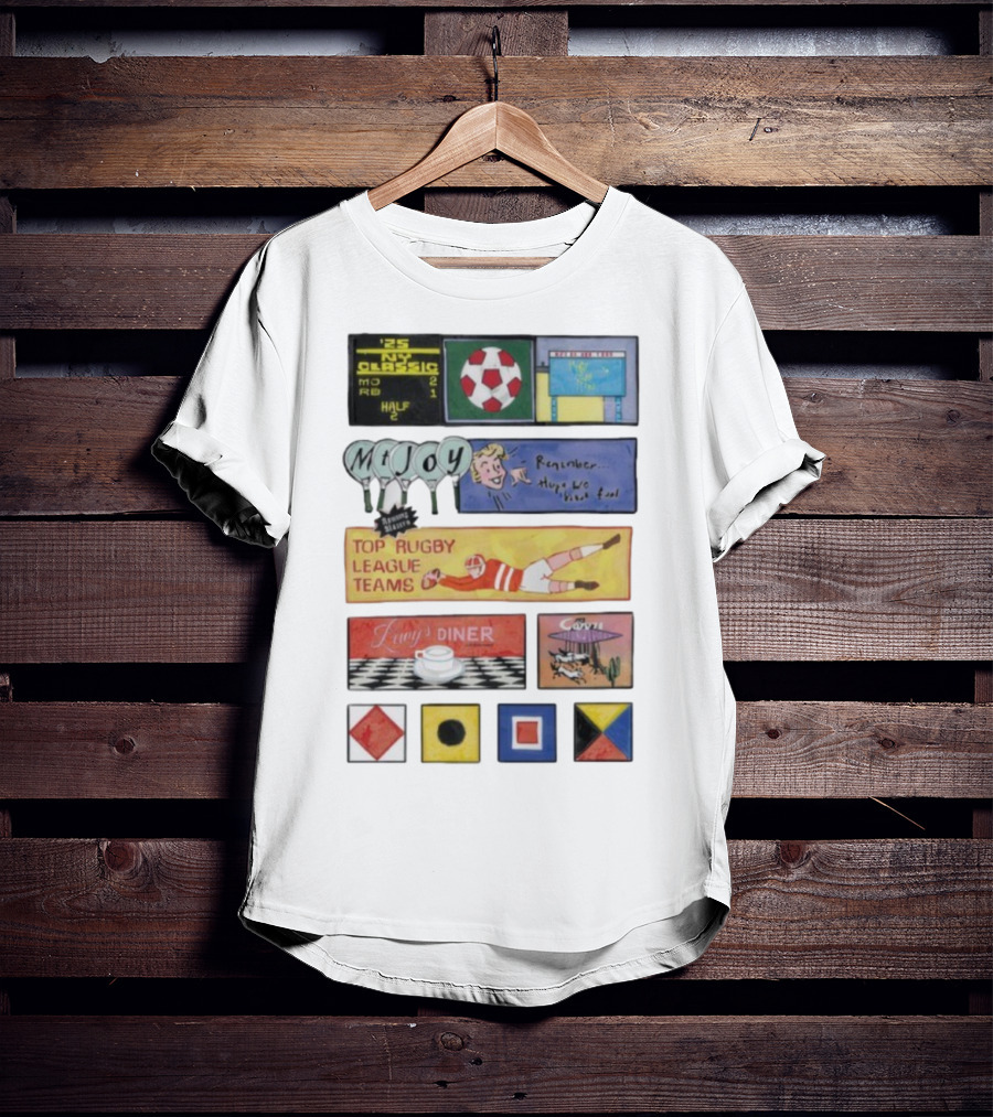 Rowing Blazers X Mt. Joy Top Rugby League Teams Vintage Sports Collaboration T-Shirt