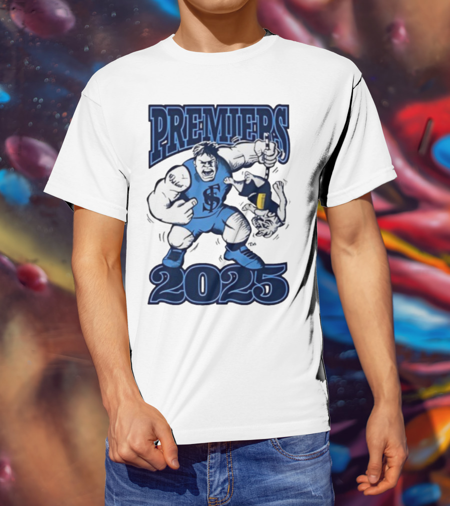 Sturt Football Club Premiers 2025 Mascot Victory Image T-Shirt