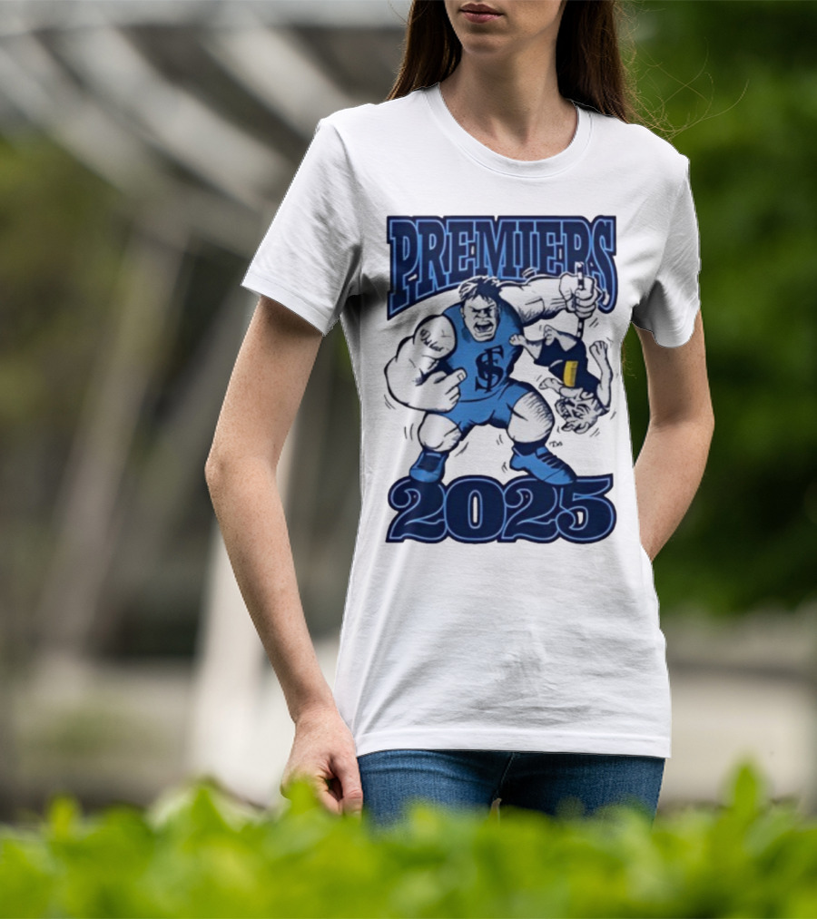Sturt Football Club Premiers 2025 Mascot Victory Image T-Shirt