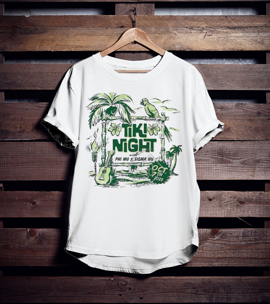 University Of Mississippi Phi Mu Tiki Night Oct 17 2015 T-Shirt