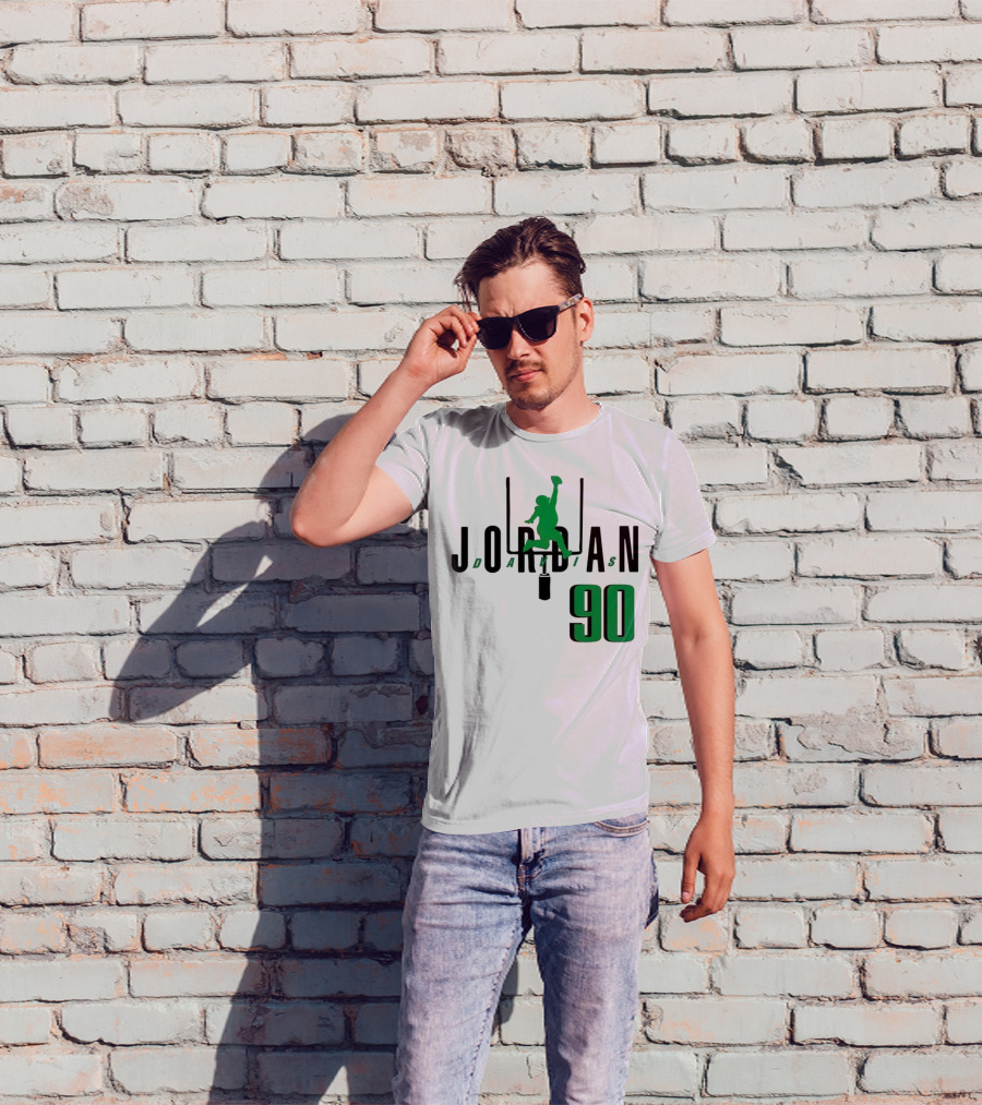 Jordan Davis Philadelphia Eagles Number 90 Air Player Silhouette T-Shirt