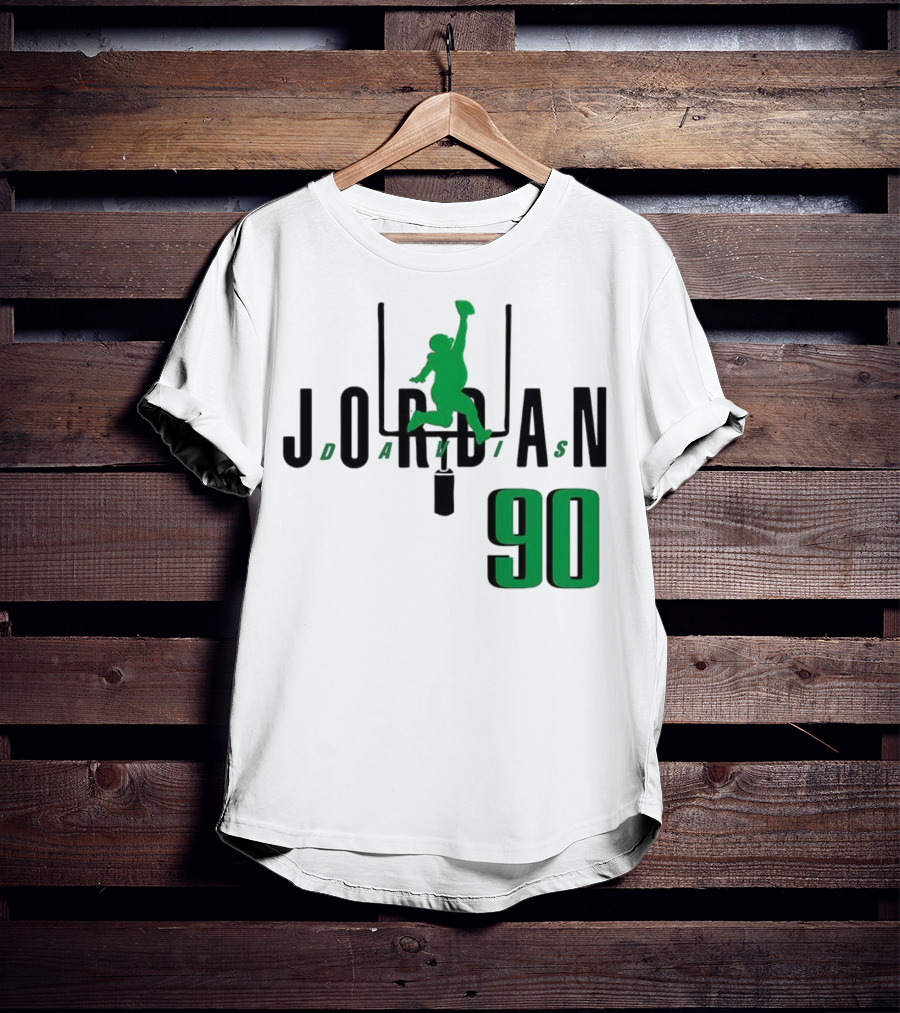 Jordan Davis Philadelphia Eagles Number 90 Air Player Silhouette T-Shirt
