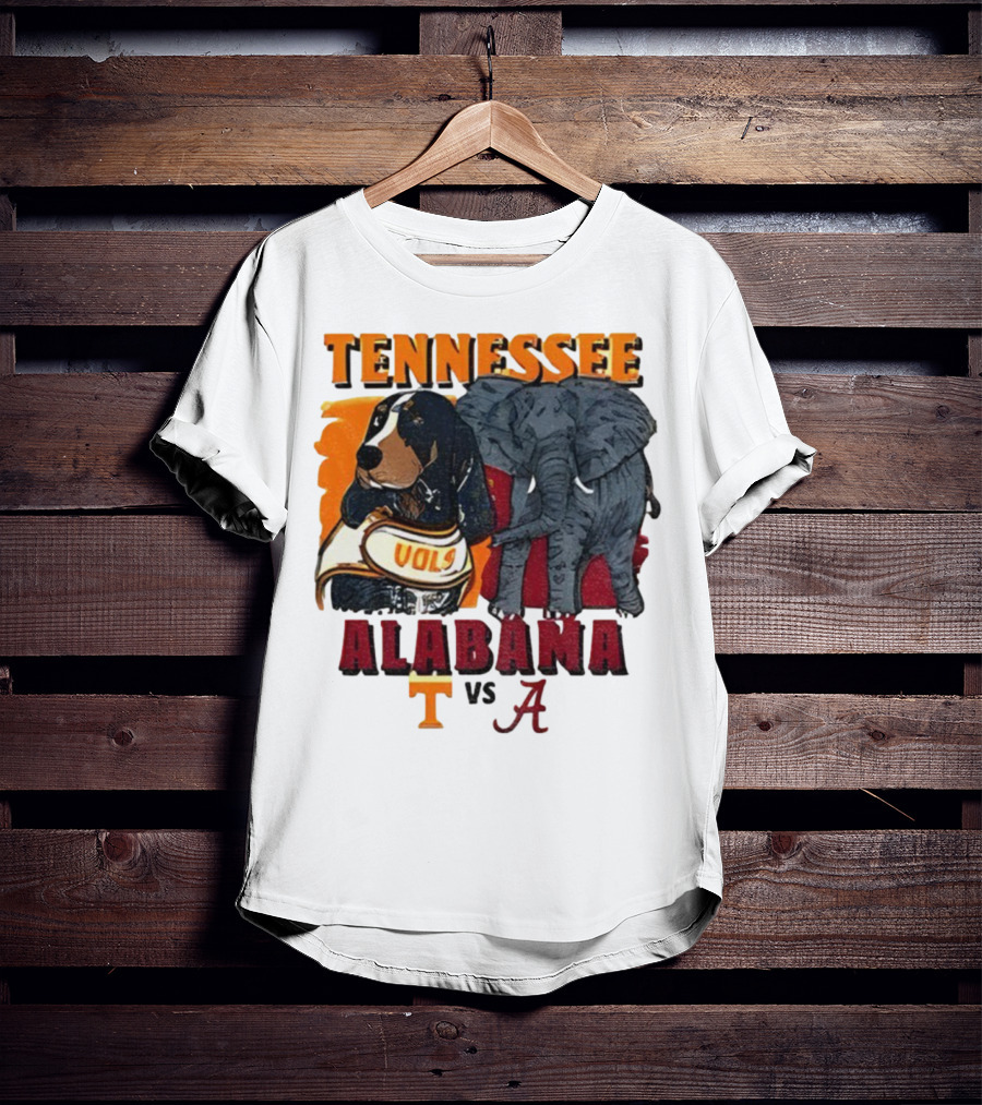Tennessee Alabama Vols Vs Crimson Tide Mascots Third Saturday October 18 2025 T-Shirt
