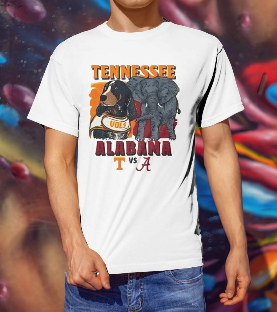 Tennessee Alabama Vols Vs Crimson Tide Mascots Third Saturday October 18 2025 T-Shirt