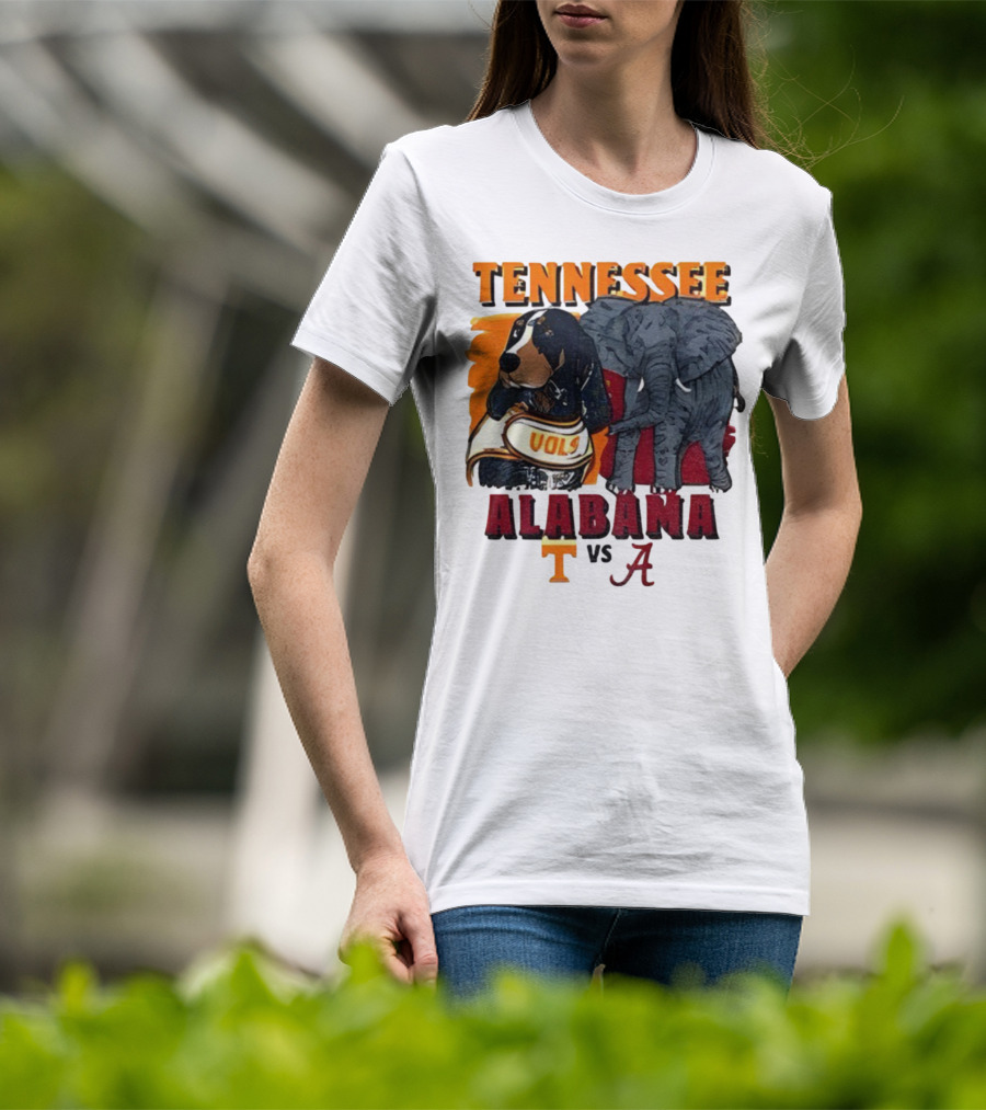 Tennessee Alabama Vols Vs Crimson Tide Mascots Third Saturday October 18 2025 T-Shirt
