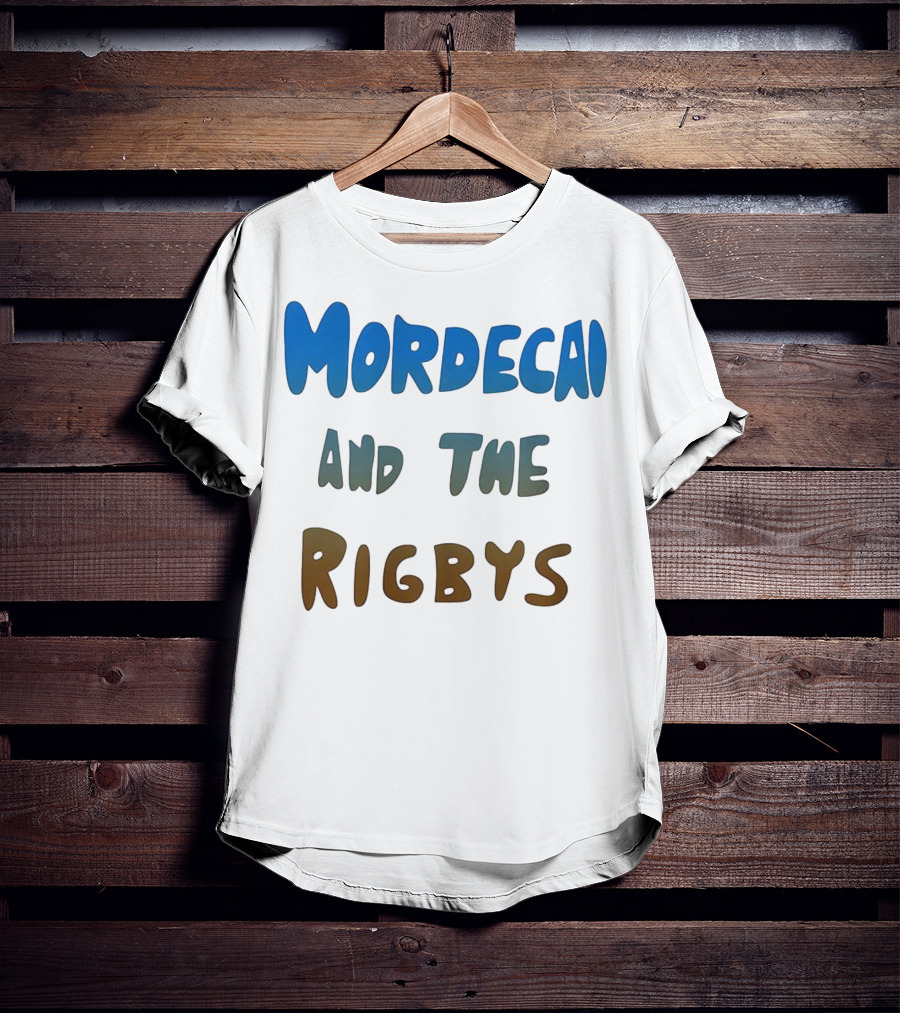 Mordecai And The Rigbys Regular Show Cartoon Character T-Shirt