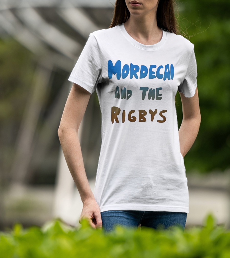 Mordecai And The Rigbys Regular Show Cartoon Character T-Shirt