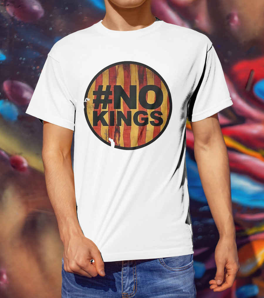 #NO KINGS American Flag Vintage T-Shirt