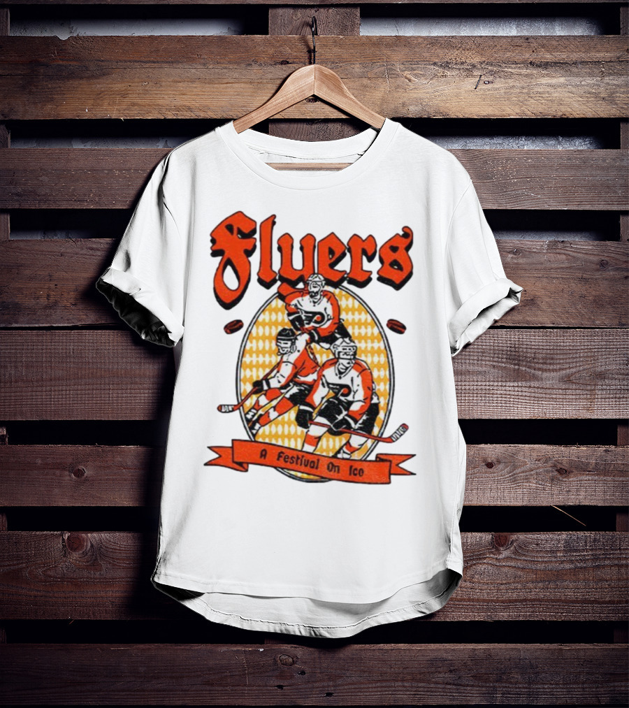 Philadelphia Flyers A Festival On Ice Hockey Team T-Shirt