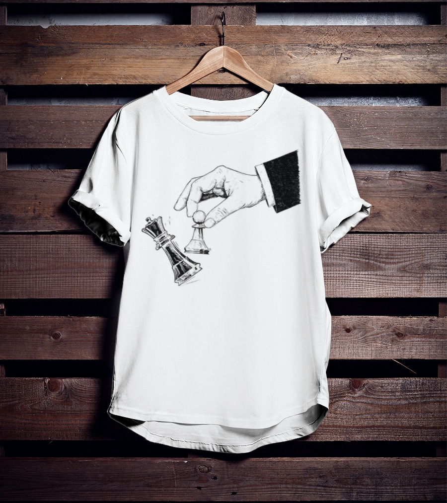 Protest Chess Pawn Topples King No Kings In America Bold Political Statement T-Shirt